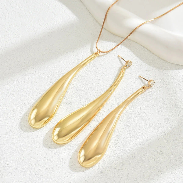 Golden Drop Earings